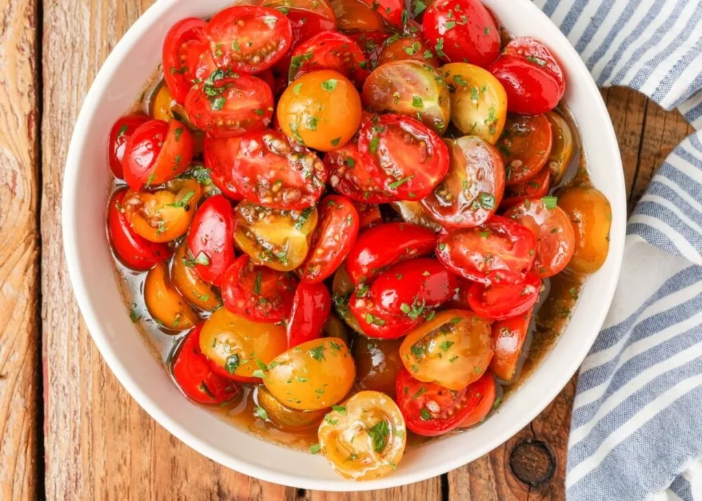 Marinated Tomatoes: The Summer Side I Make Every Evening
