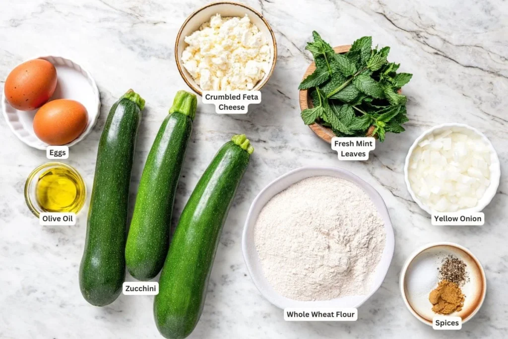 Zucchini Fritters With Feta and Mint